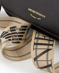 Emporio Armani - Deer-print mini bag with shoulder strap, Woman, Black, Size: TU