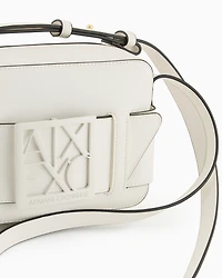 Armani Exchange - Crossbody bag with logo, Woman, White, Size: TU