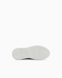 Armani Exchange - Chunky leather sneakers, Woman, Black, Size: