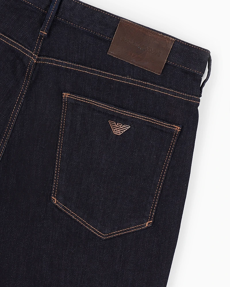 Emporio Armani - J06 Slim-fit, washed, 11.5 oz comfort-denim jeans, Man, Blue, Size: