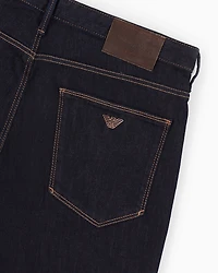 Emporio Armani - J06 Slim-fit, washed, 11.5 oz comfort-denim jeans, Man, Blue, Size: