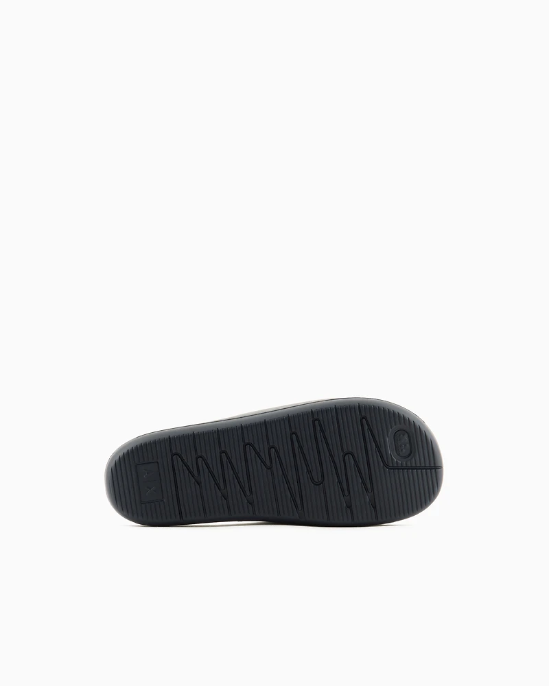 Armani Exchange - ICON PROJECT LOGO SLIDES, Man, Navy Blue, Size: