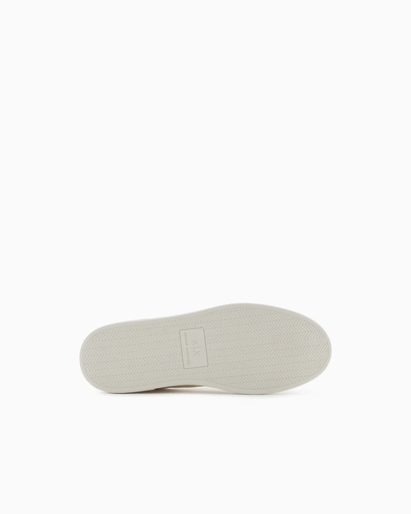 Armani Exchange - Sneakers with logo patch, Man, White, Size: