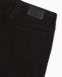 Emporio Armani - J11 Slim-fit extra comfort modal-blend denim jeans, Man, Black, Size: