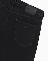 Emporio Armani - J06 Slim-fit, washed, 10.5 oz comfort-denim jeans, Man, Black, Size:
