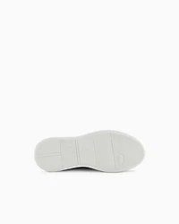 Armani Exchange - Chunky leather sneakers, Woman, White, Size: