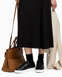 Armani Exchange - Sneakers with laces and logo, Woman, Black, Size: