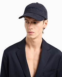 Emporio Armani - Baseball cap with Emporio Armani embroidery, Man, Navy Blue, Size: TU