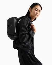 Armani Exchange - Large shoulder bag with side pockets, Woman, Black, Size: TU