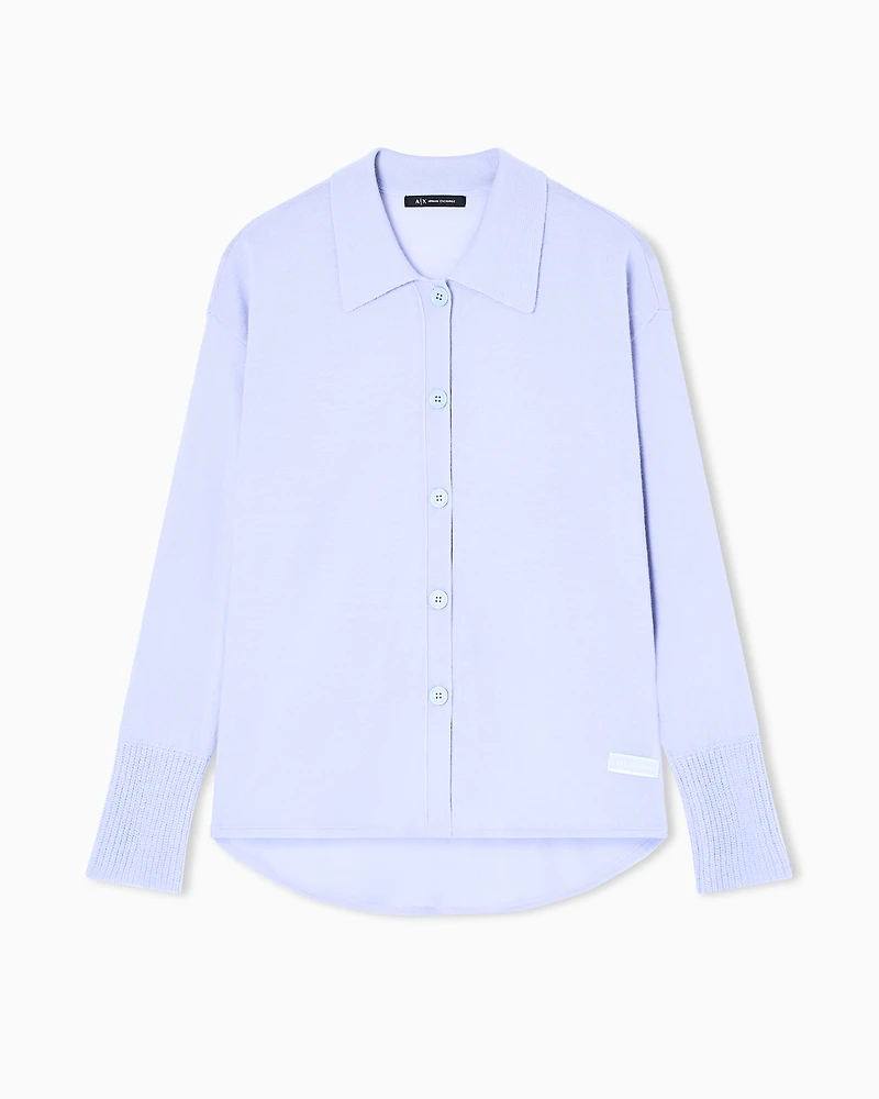 Cashmere blend knit cardigan
