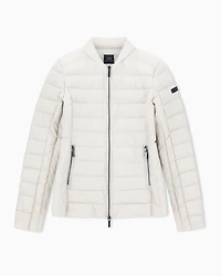 Armani Exchange -  Packable Quilted Down Jacket, Woman, Beige, Size:
