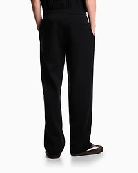 Emporio Armani - ASV Lyocell-blend bonded-jersey joggers, Man, Black, Size: