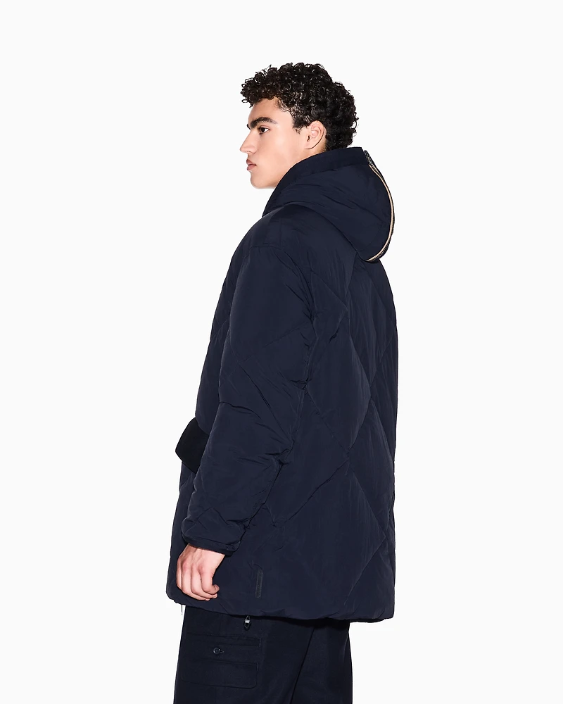 Armani Exchange - Parkas, Man, Navy Blue, Size: