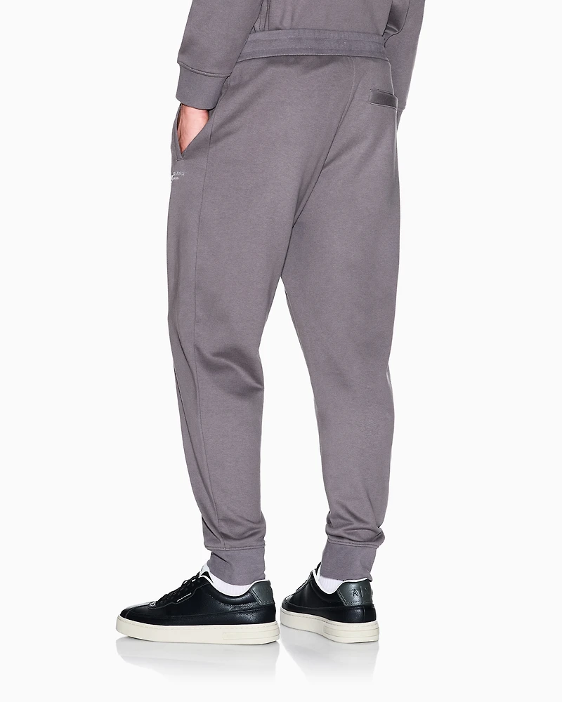 Armani Exchange - Tone Logo Jogger Pants, Man, Grey, Size: