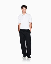 Armani Exchange - Regular fit polo shirt stretch jersey, Man, White, Size: