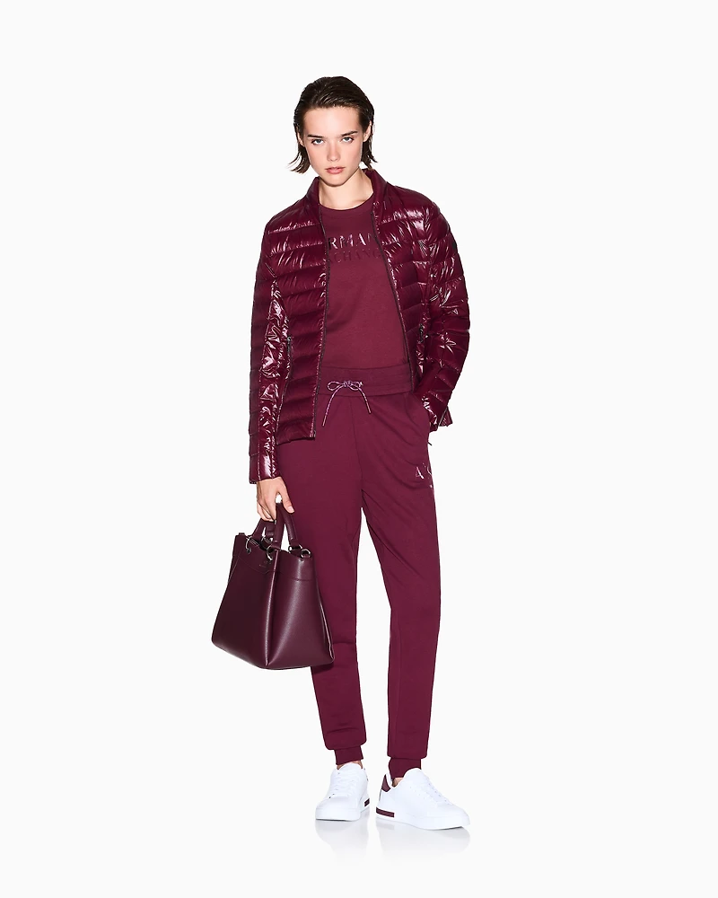 Armani Exchange - Sweatpants, Woman, Burgundy, Size: