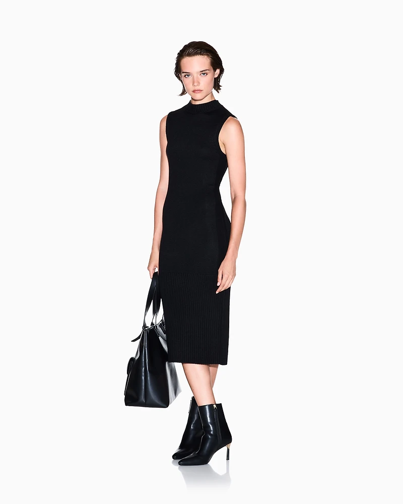 Armani Exchange - Midi Dresses, Woman, Black, Size: