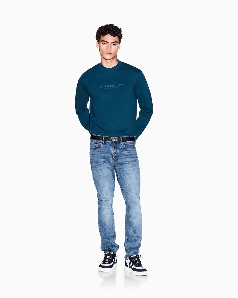 Armani Exchange - Slim fit jeans stretch denim, Man, Blue, Size: