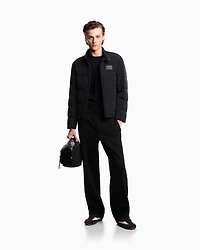Emporio Armani - ASV Lyocell-blend bonded-jersey joggers, Man, Black, Size:
