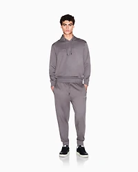 Armani Exchange - Tone Logo Jogger Pants, Man, Grey, Size: