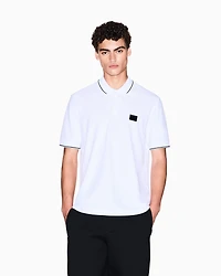 Regular fit polo shirt with contrasting profiles