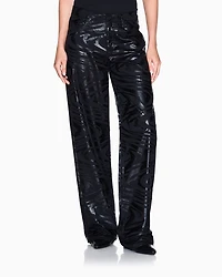 Armani Exchange - Low rise relaxed fit shaded jeans, Woman, Black, Size: