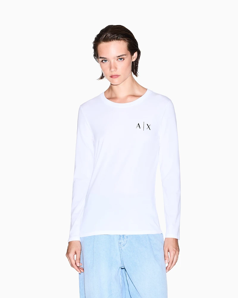 Long-sleeved T-shirt with logo