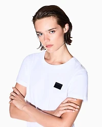 Armani Exchange - Regular Fit T-Shirts, Woman, White, Size:
