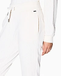 Armani Exchange - Trousers flowing fabric, Woman, White, Size: