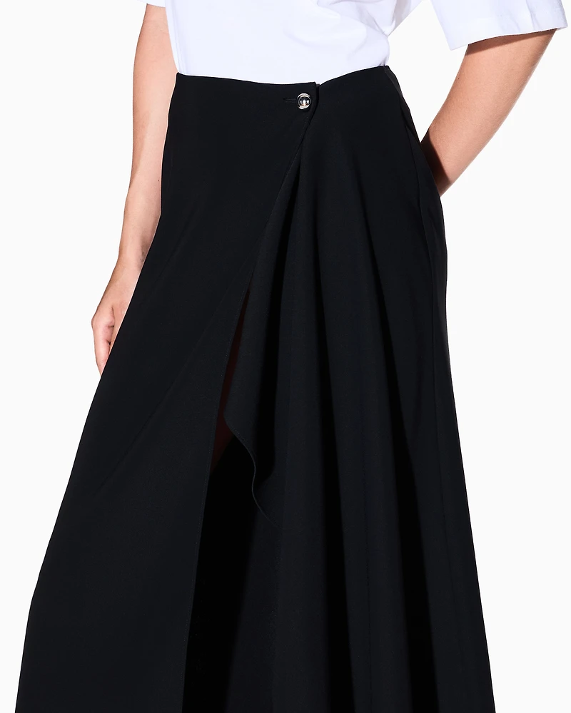 Armani Exchange - Long Skirts, Woman, Black, Size:
