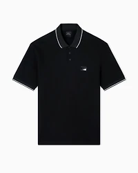 Regular fit polo shirt with contrasting profiles