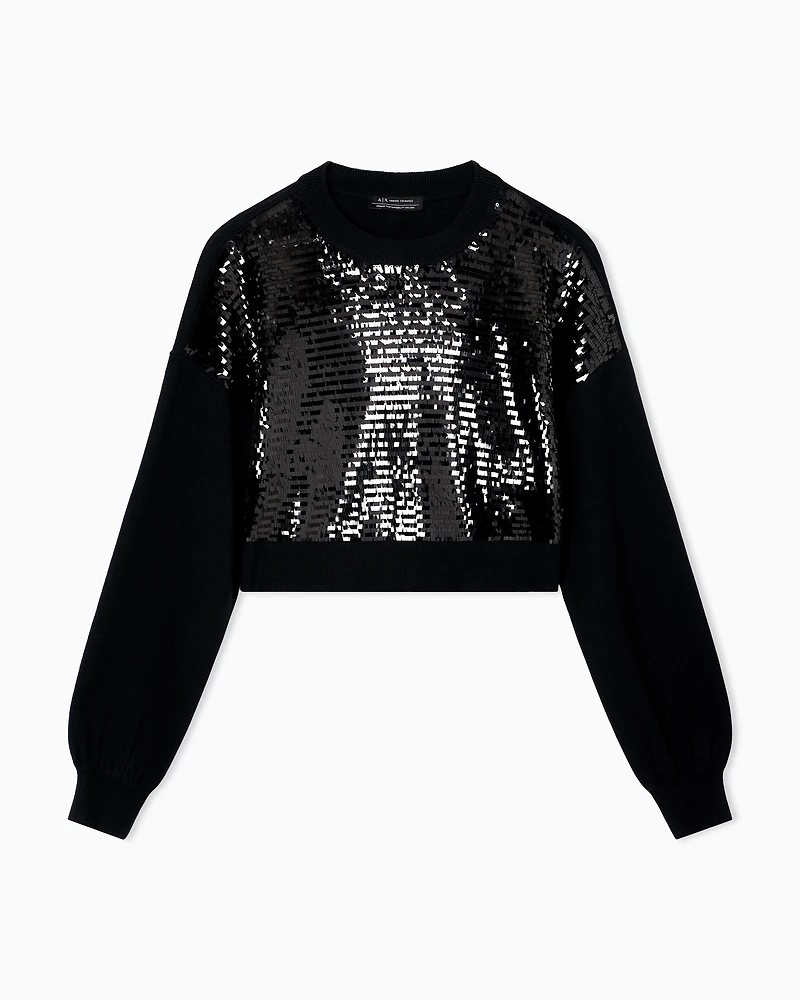 Armani Exchange - Jumpers, Woman, Black, Size:
