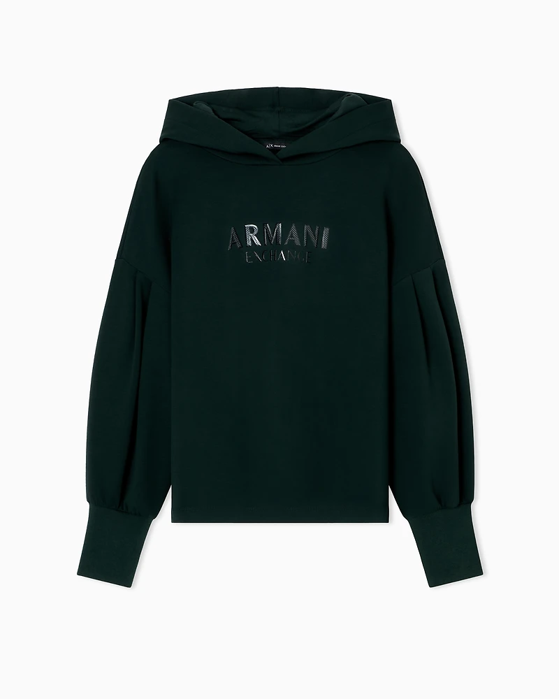 Armani Exchange - Hoodies, Woman, Green, Size: