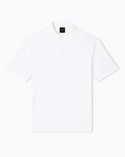 Armani Exchange - REGULAR FIT POLO SHIRT MERCERIZED COTTON, Man, White, Size: