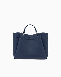 Armani Exchange - Large handbag with degradè shoulder strap, Woman, Navy Blue, Size: TU