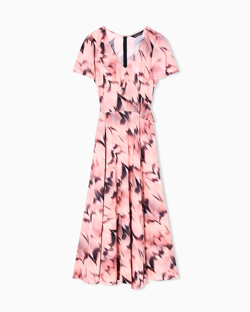 Midi dress flowing fabric