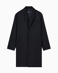Armani Exchange - Single-breasted coat, Man, Black, Size: