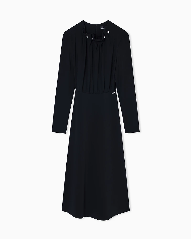 Armani Exchange - Midi Dresses, Woman, Black, Size: