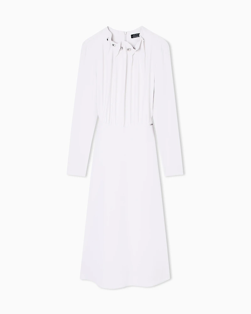 Armani Exchange - Midi Dresses, Woman, Beige, Size:
