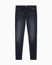 Armani Exchange - Super skinny used effect jeans, Woman, Black, Size: