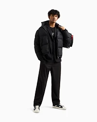 Armani Exchange - Single-breasted two-button jacket, Man, Black, Size: