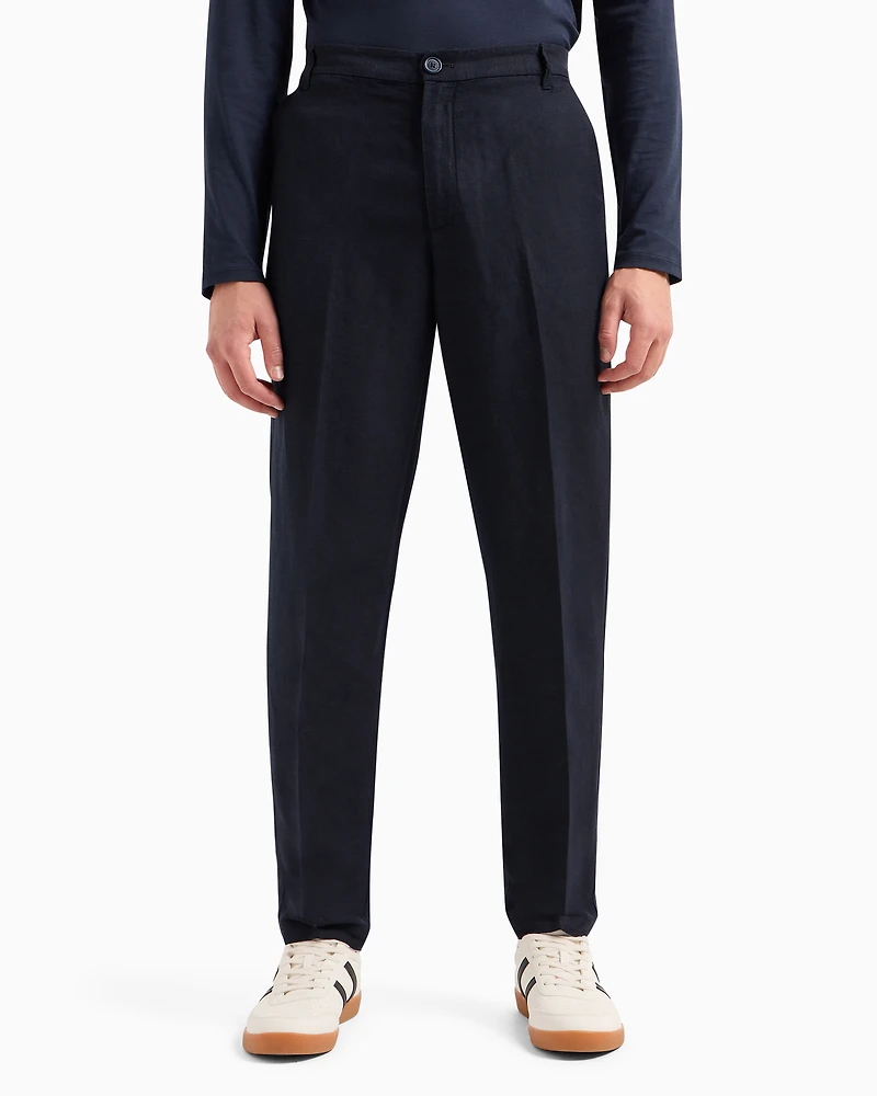 Poplin chino trousers