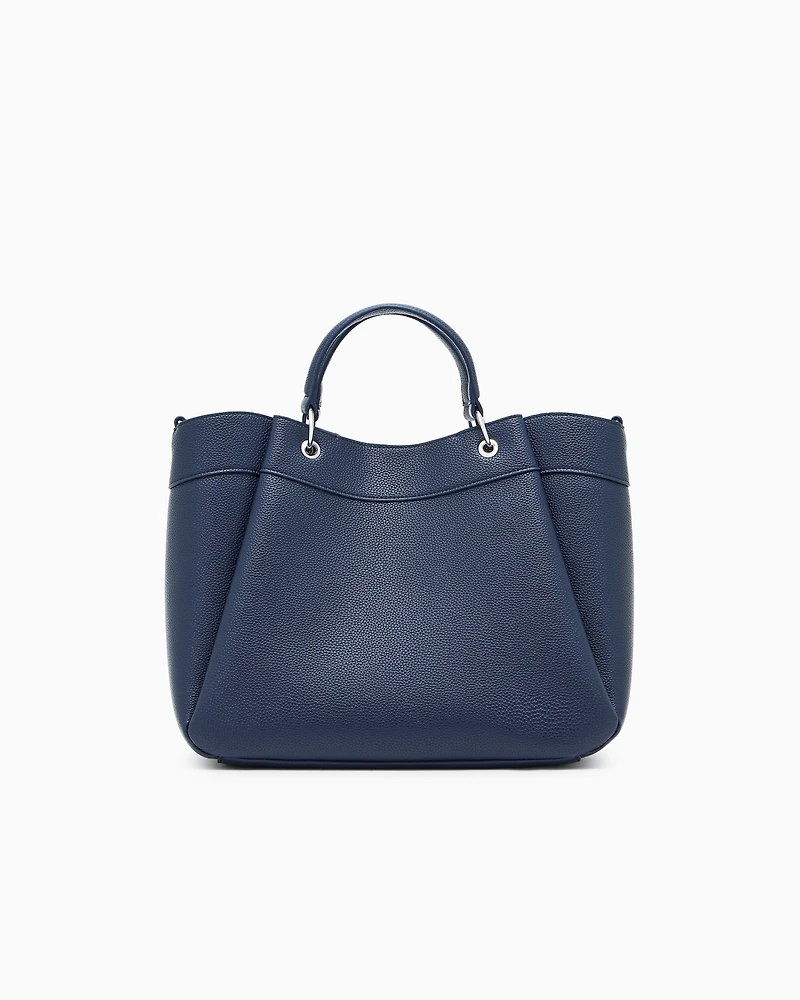 Armani Exchange - Large handbag with degradè shoulder strap, Woman, Navy Blue, Size: TU