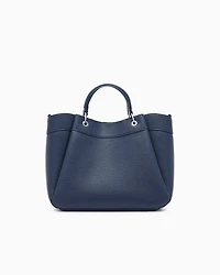 Armani Exchange - Large handbag with degradè shoulder strap, Woman, Navy Blue, Size: TU