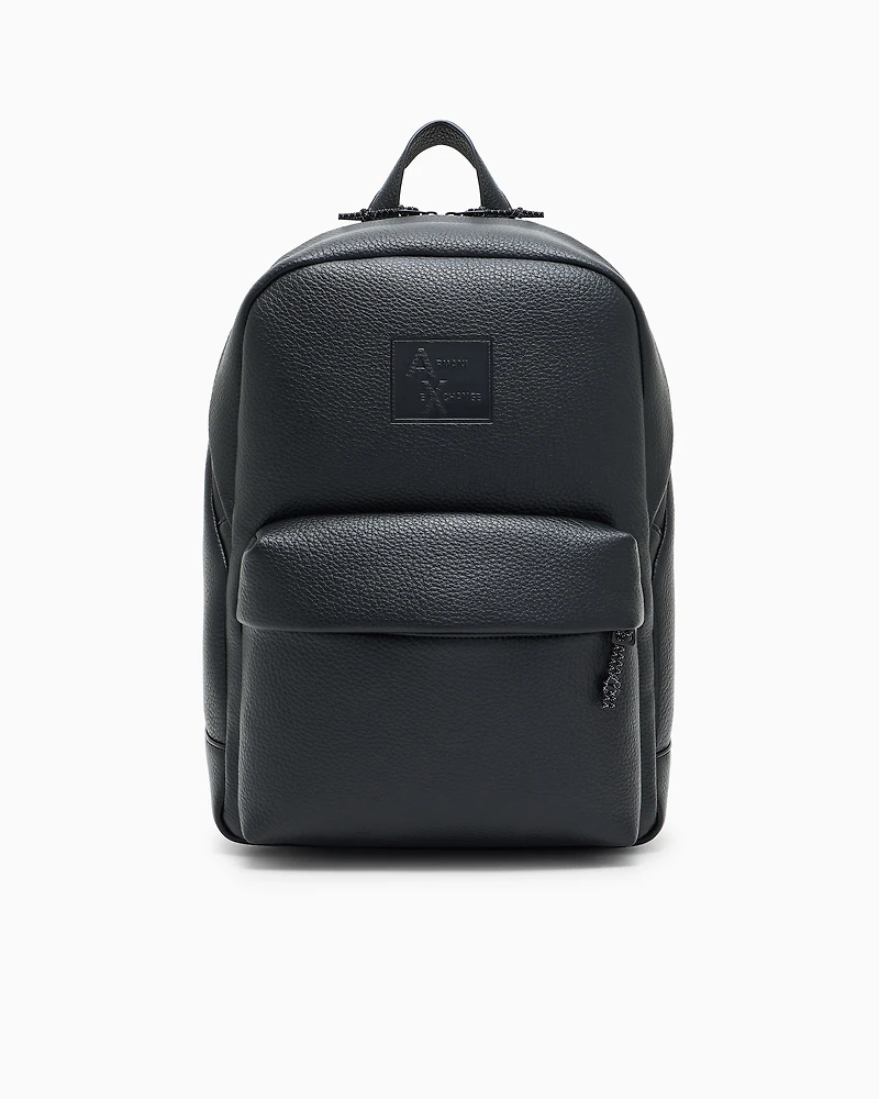 Backpack with embossed logo