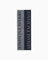 Two-tone scarf with logo