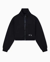 Armani Exchange - Zip-Up Sweatshirts, Woman, Black, Size: