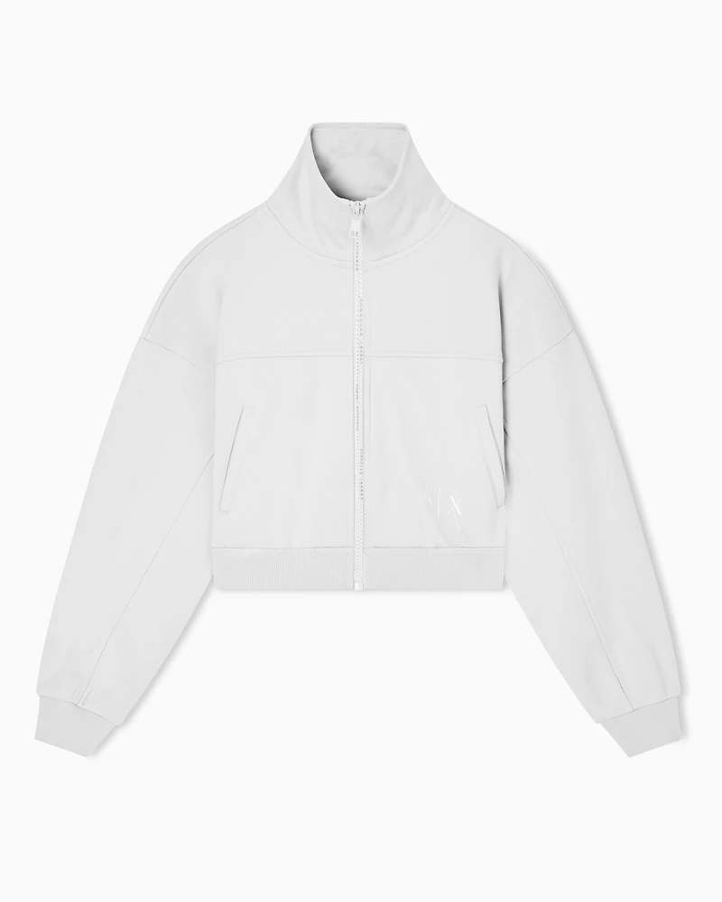 Armani Exchange - Zip-Up Sweatshirts, Woman, Beige, Size: