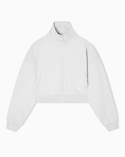 Armani Exchange - Zip-Up Sweatshirts, Woman, Beige, Size: