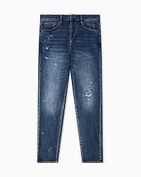 Armani Exchange - Slim fit jeans denim fleece, Man, Blue, Size:
